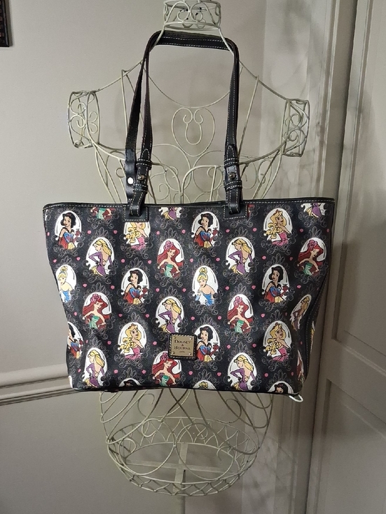 Dooney & Bourke Handbags - Dooney & Bourke Black Disney Princess Print Tote